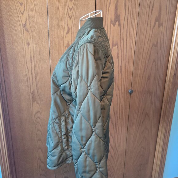 Old Navy Quilted Zip Jacket Womens Medium M Excellent Condition Green - Picture 8 of 12